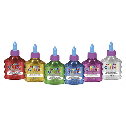 12 Carioca Spark Glitter Glues, 88 ml each