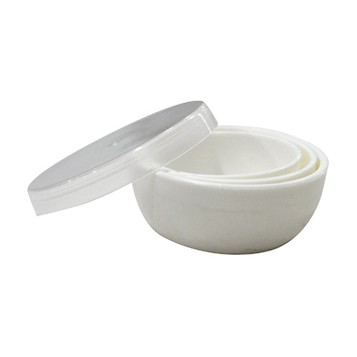 Conj. 3 white Pajory bowls for gouache
