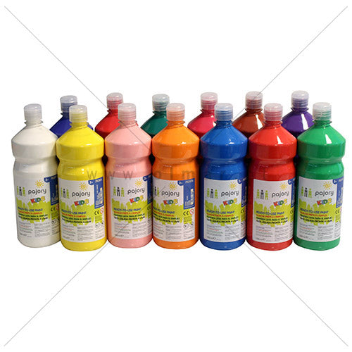 Bote de pintura gouache de colores surtidos Pajory, 1 L