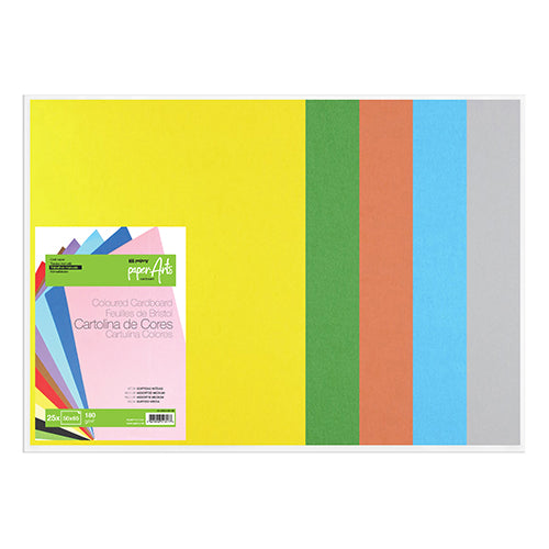 Cartulina 50x65 180g 5 colores medianos (PK50)
