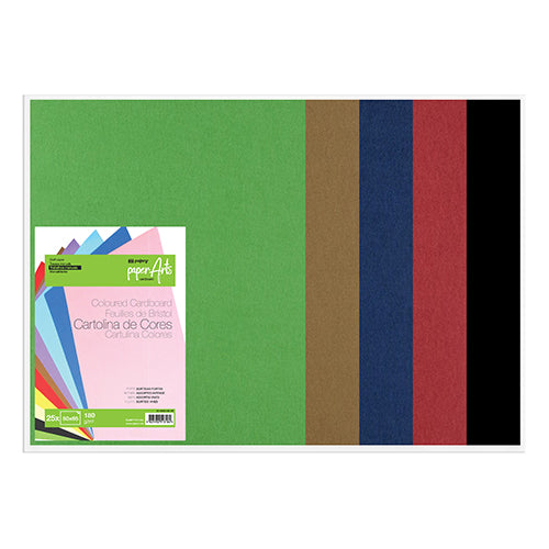 Cartulina 50x65 180g 5 colores vibrantes (PK50)