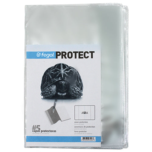 Bolsa protectora para cuadernos Fegol A5 (5 unidades)