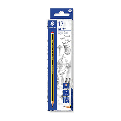 Lápices de grafito Staedtler Noris n.° 2/HB (caja de 12)