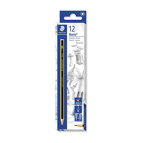 Lápices de grafito Staedtler Noris n.º 3/H (caja de 12)