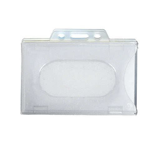 Tarjetero de plástico rígido transparente