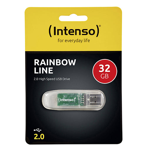 Disco-pen 32GB USB 2.0 Línea Arcoíris Intenso