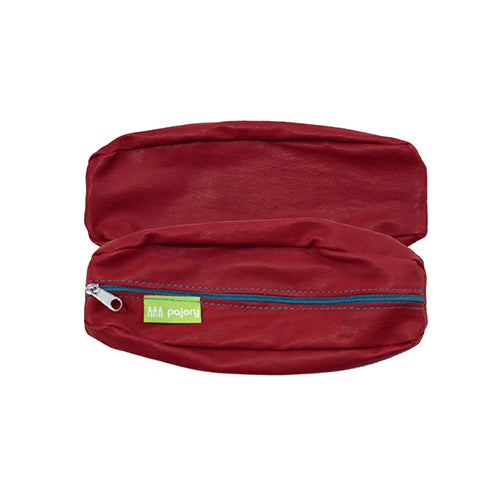 Estuche de cuero Pajory con cremallera