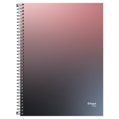 Cuaderno espiral, tapa dura, A4, Fegol (160 páginas), rayado.