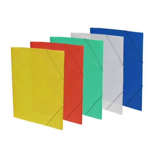 Cover with elastic bands PP A3 Fegol 320x435mm assorted colors