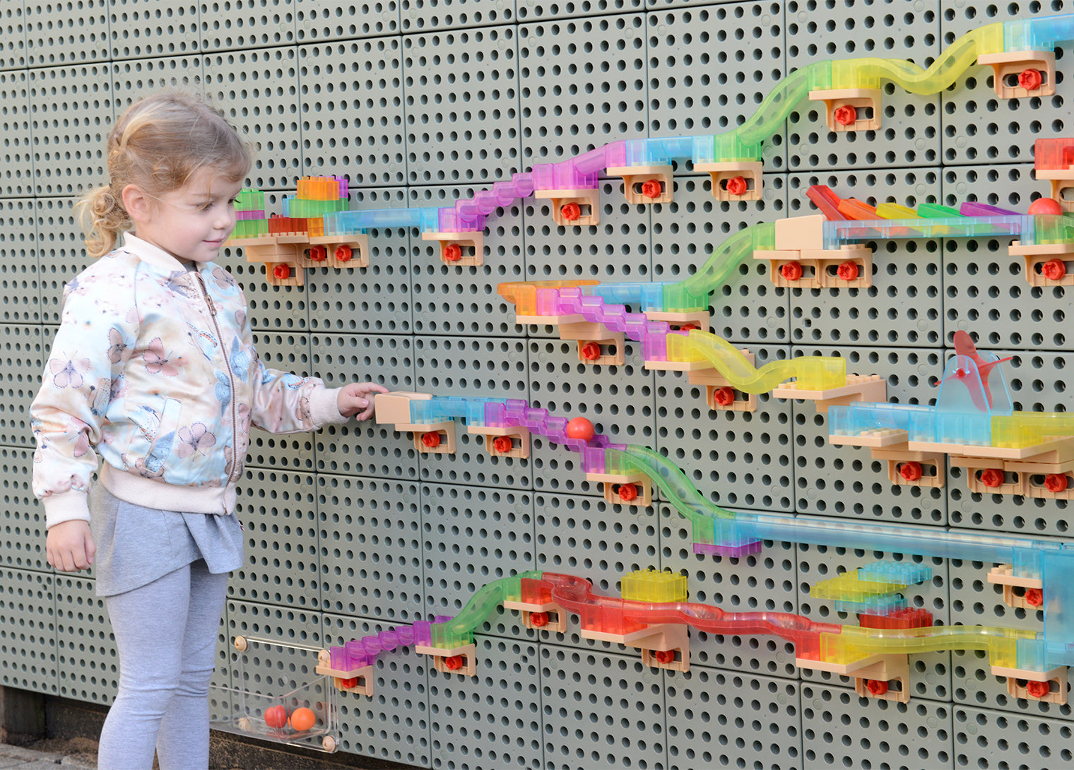 Kit de 120 peças STEM pista de bolas - Sílaba