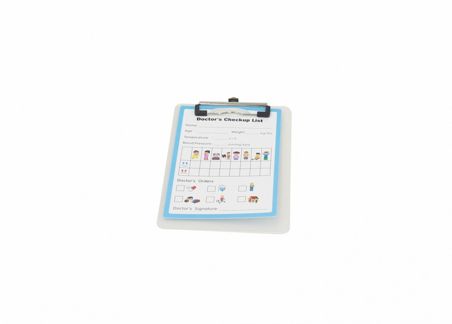 Kit de materiais médico faz de conta (3 peças)