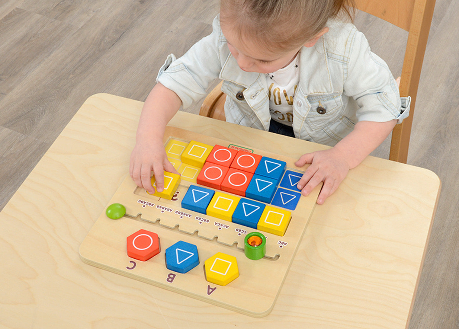 Quadro didático sequência de padrões
