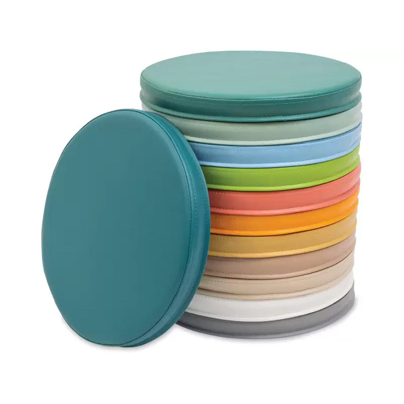 Conjunto de 12 assentos redondos lisos em espuma (tons pastel)