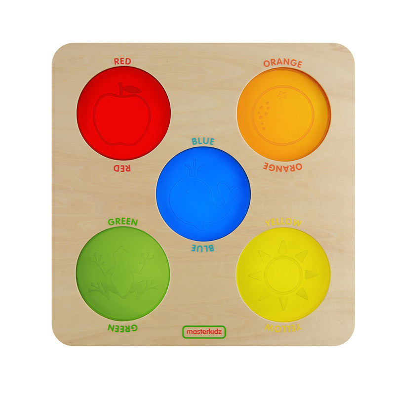 Quadro didático círculos com cores transparentes