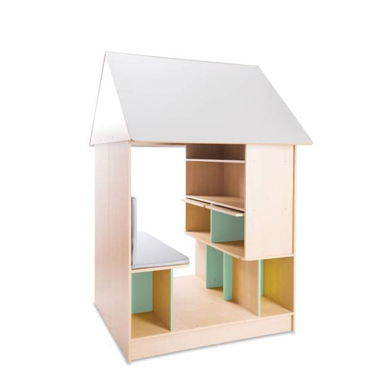 Casinha esconderijo com sofá e armário - Linha Cubo - Sílaba