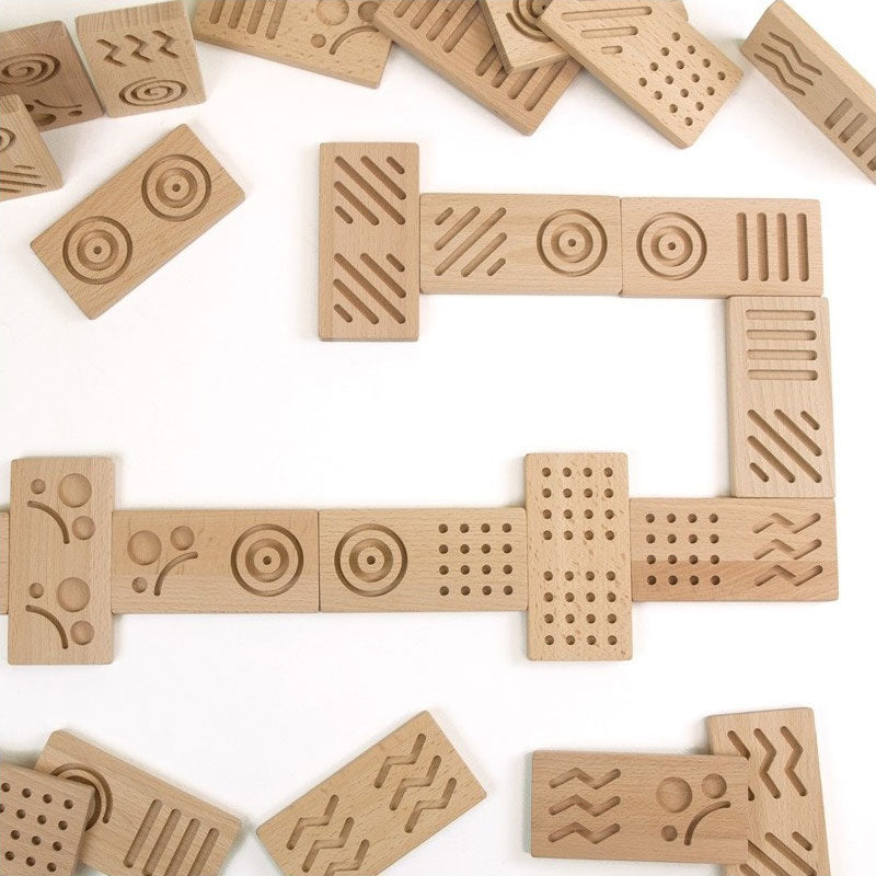 Dominó sensorial de madera
