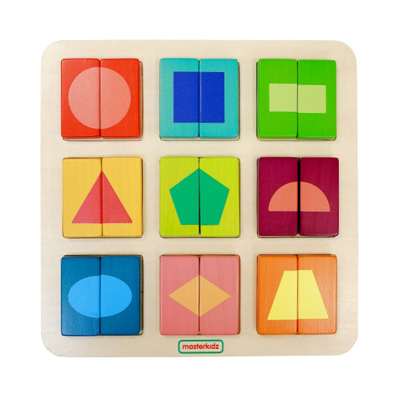 Quadro didático formas geométricas simétricas