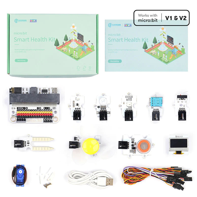 Kit de sensor de salud inteligente Micro:bit (sin placa de circuito)