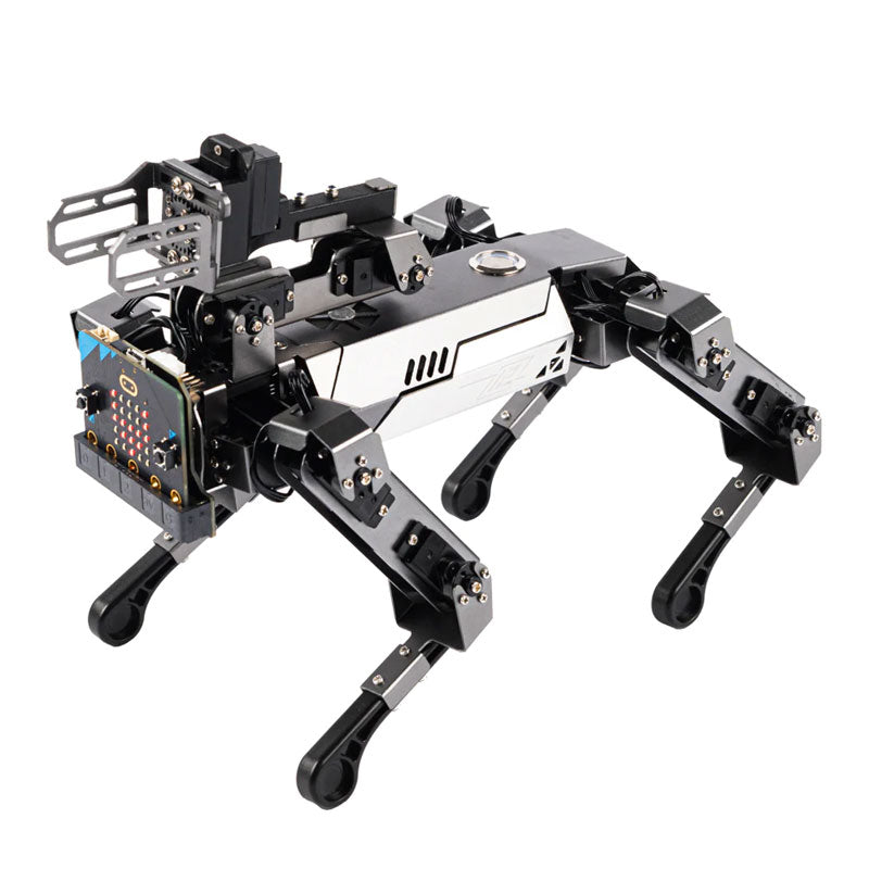 Kit de perro robot con brazo robótico Micro:bit (sin placa de circuito)