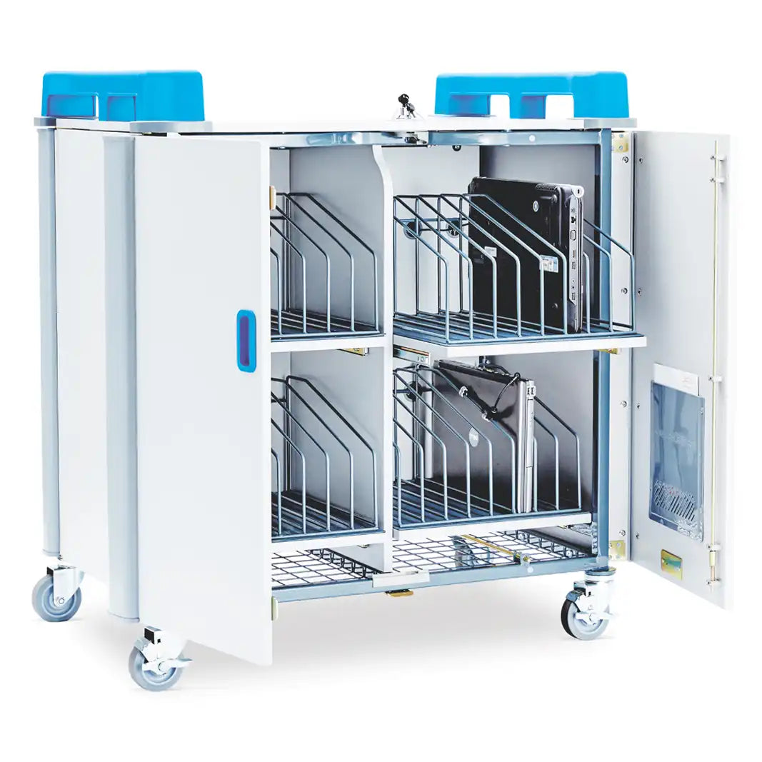 Armário de carregamento móvel vertical LapCabby - dispositivos até 17" - Sílaba