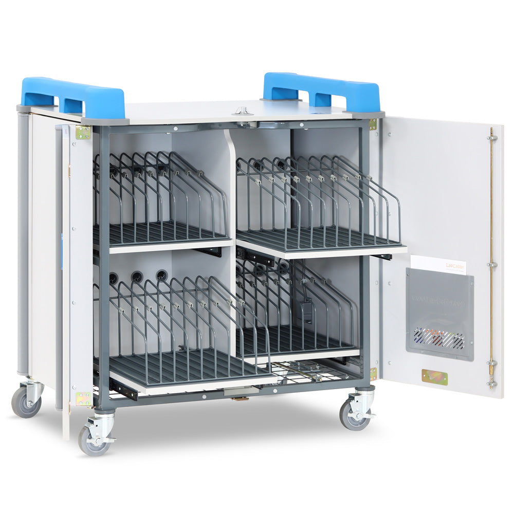 Armário de carregamento móvel vertical LapCabby - dispositivos até 17" - Sílaba