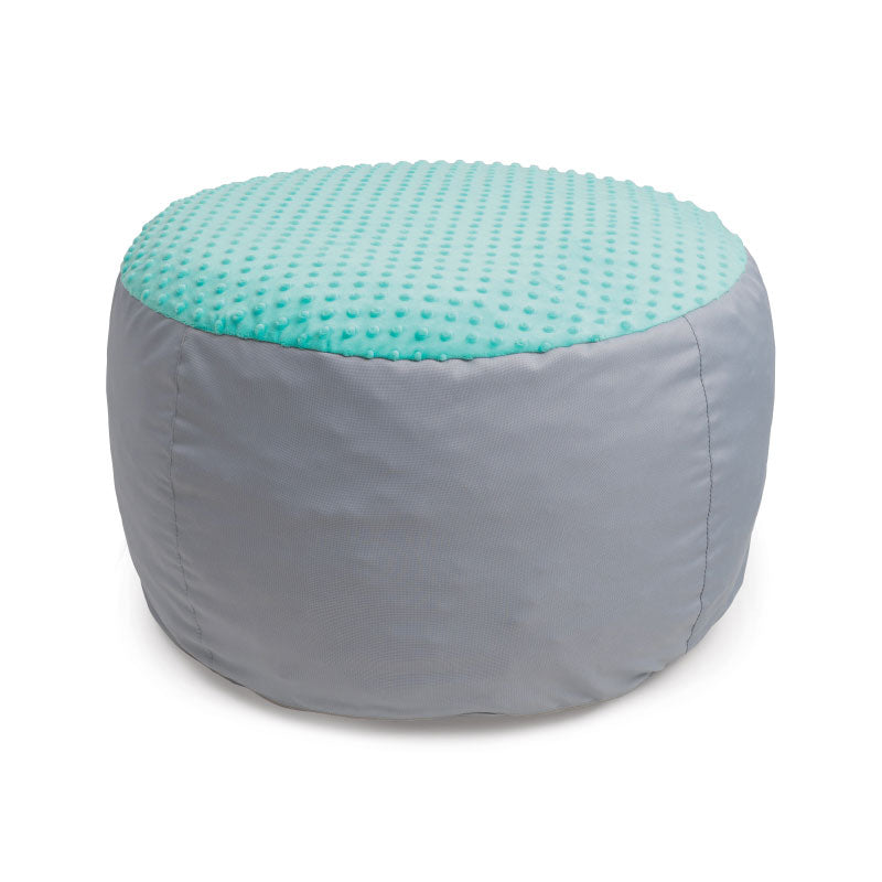 puff sensorial ciano para crianças