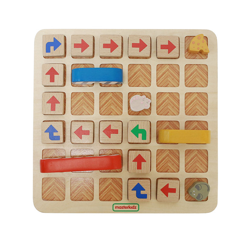 Quadro didático programação jogo rato e queijo