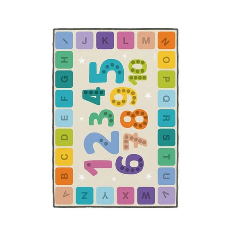 Tapete Letras e Números ABC pastel