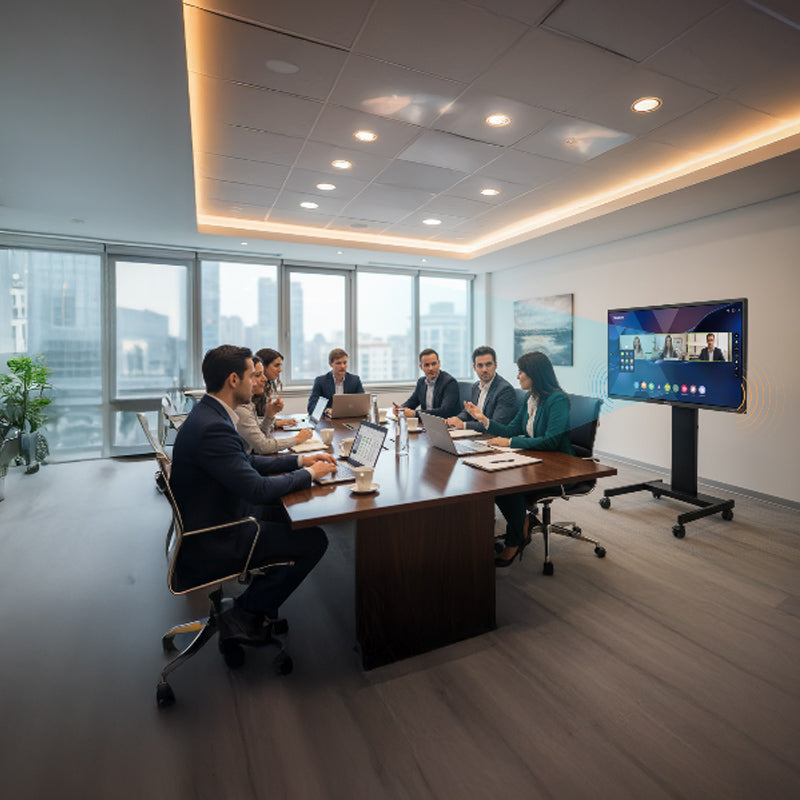 Monitor Interativo Traulux Conference c/ Câmara e Microfone Integrados 4K - Sílaba