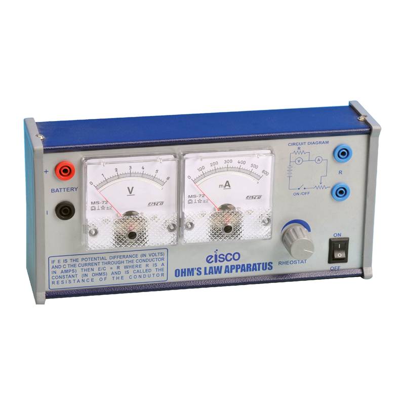 Aparato para estudiar la ley de Ohm