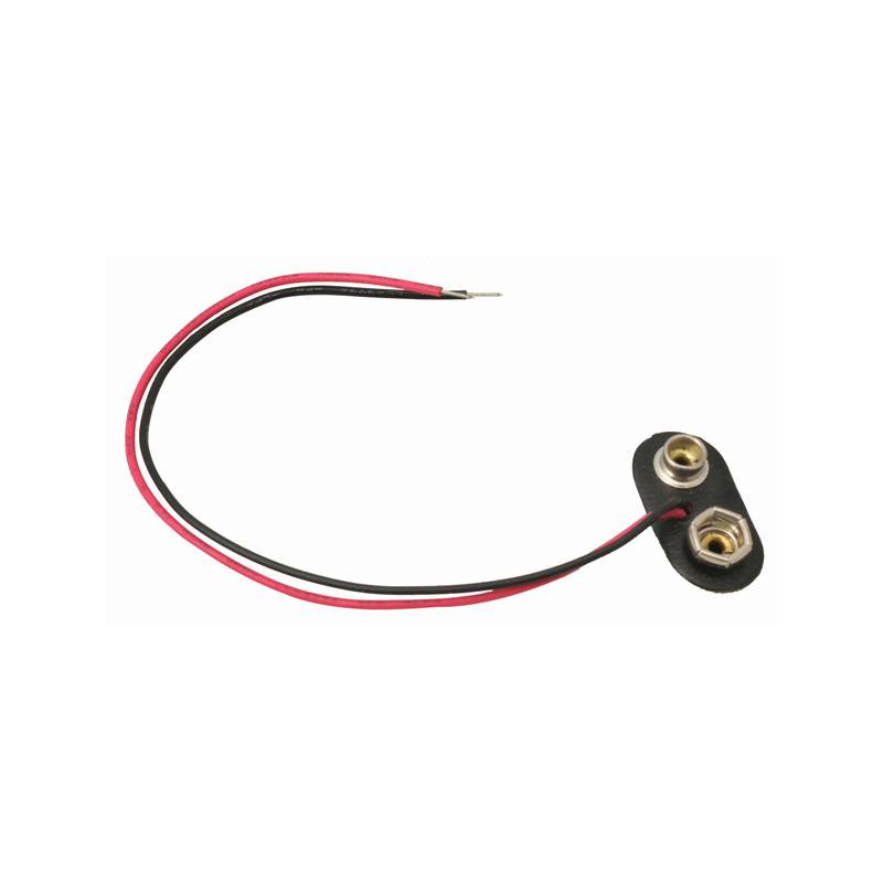 Conjunto de 6 conectores para pilha de 9V - Sílaba
