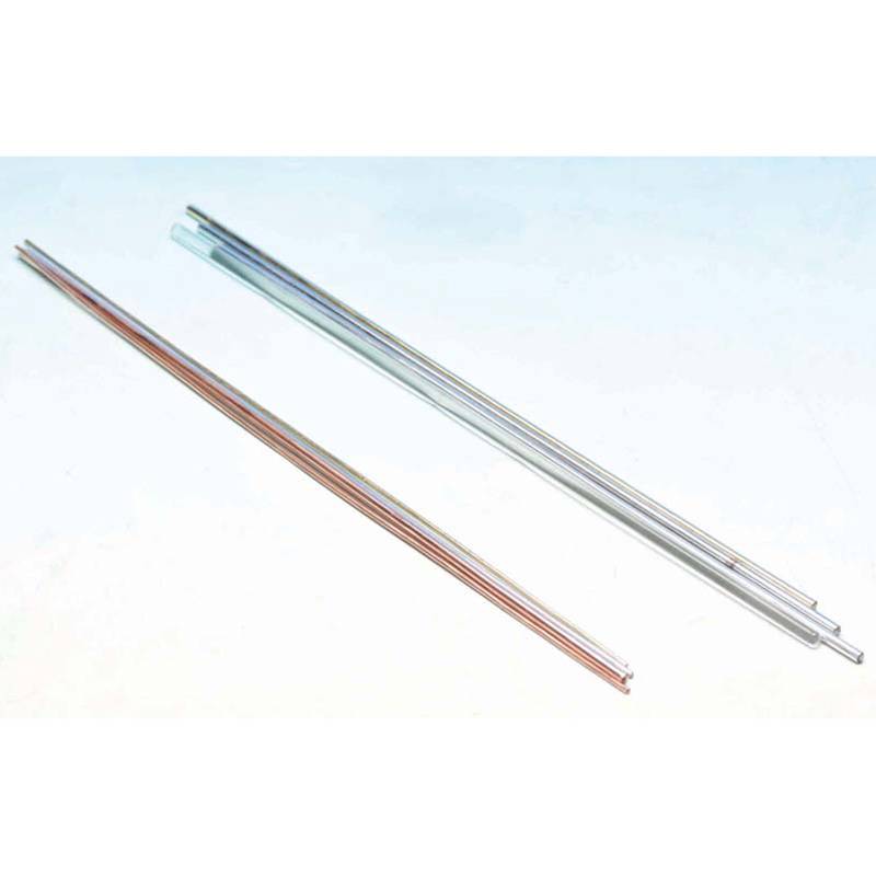 Conjunto de 8 barras para estudio de conductividad térmica.