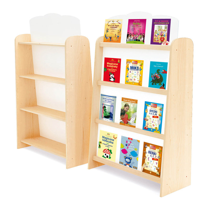 Librería alta de doble cara