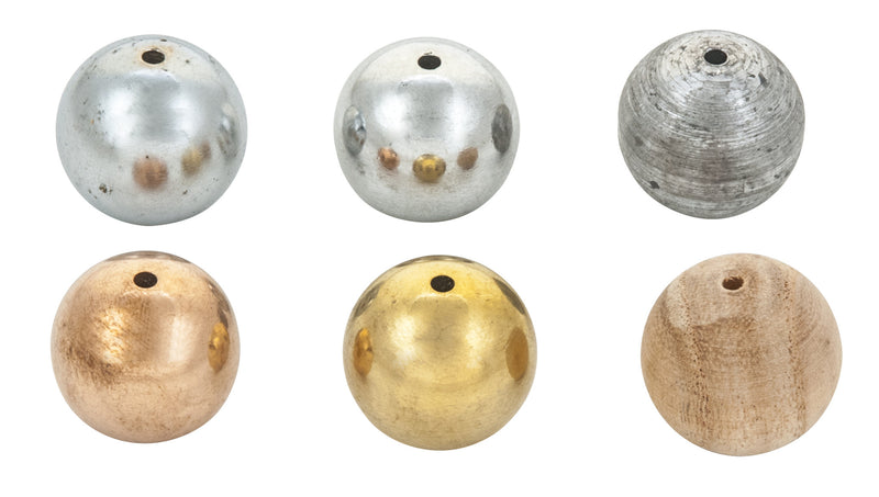 Juego de 6 bolas perforadas