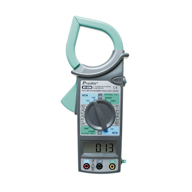 Pinza amperimétrica digital de CA, 750 V/1000 V