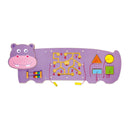 Quadro manipulável de parede hipopótamo