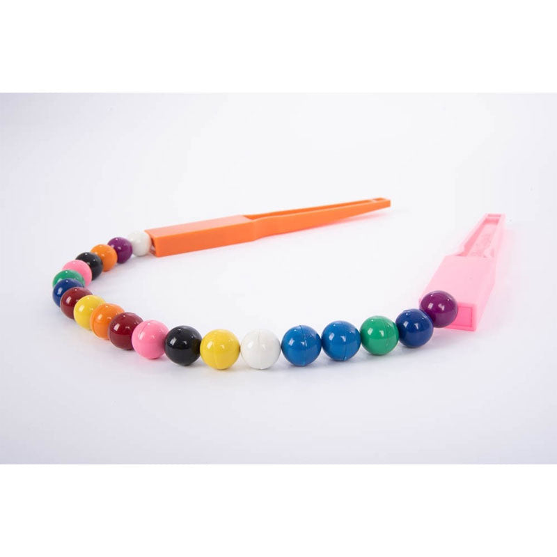 Barras magnéticas + 20 bolas magnéticas coloridas - Sílaba