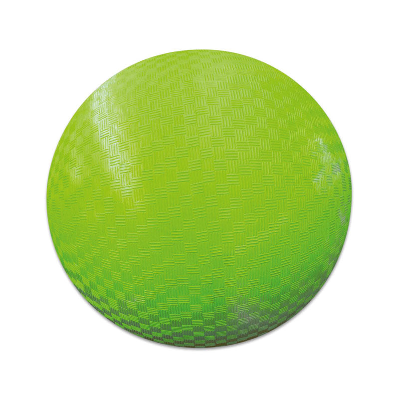 Pelota de goma verde de 15cm de diámetro y 180g de peso.