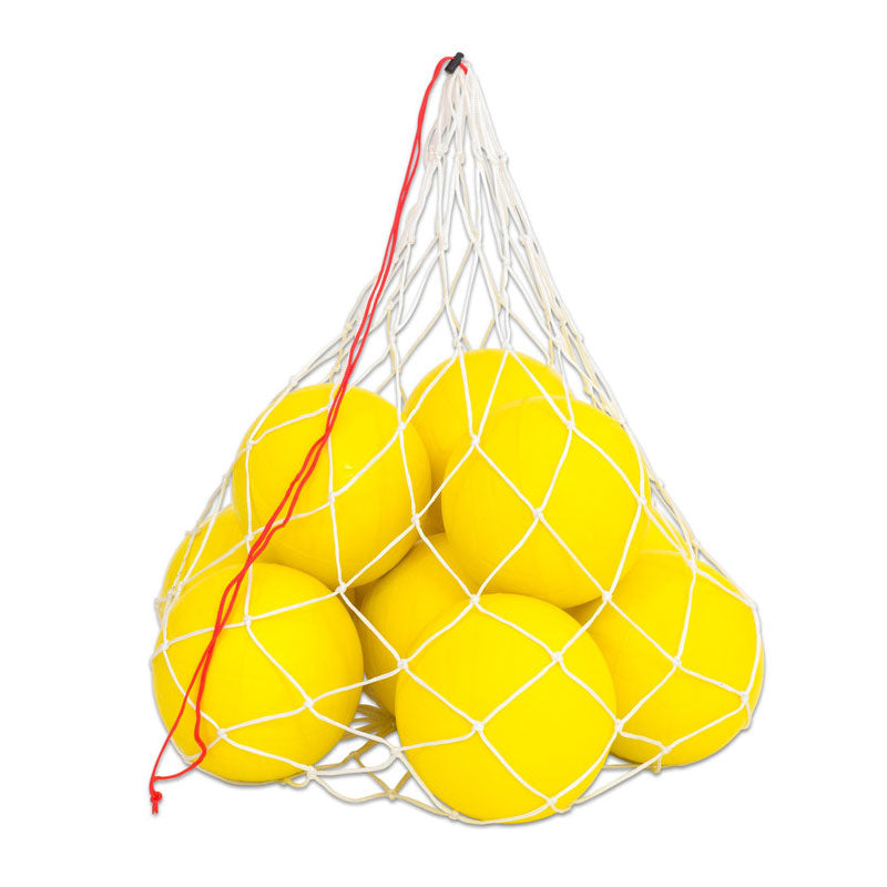 Juego de 10 pelotas de voleibol blandas para principiantes con bolsa de red.