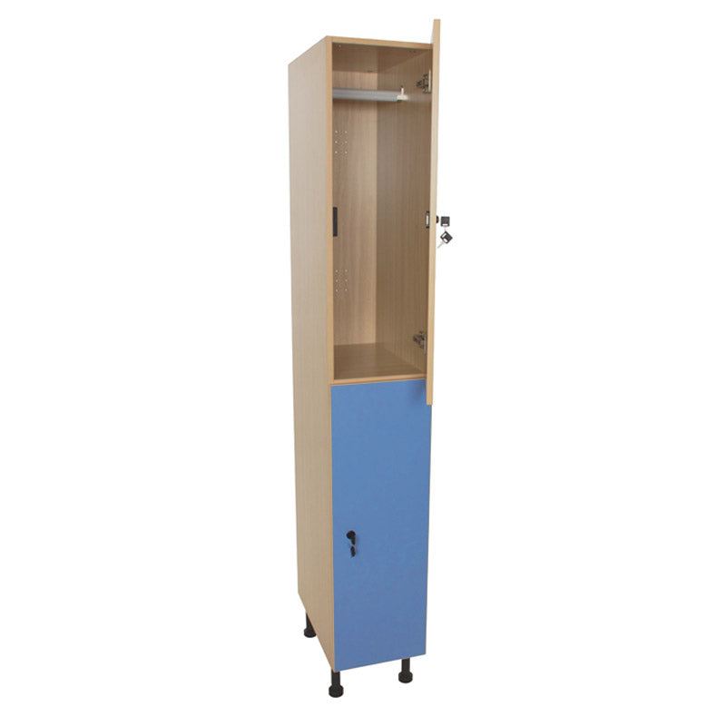 Armário Linha NE cacifo alto com 2 portas, fechadura e porta cabides - Sílaba