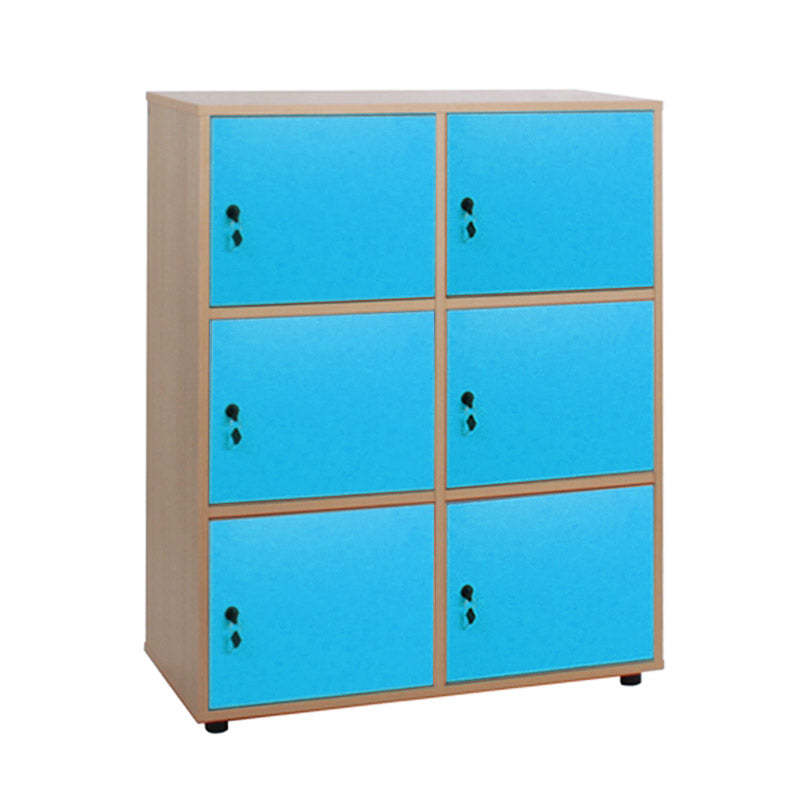 Cabinet Line NE locker with 6 doors and lock
