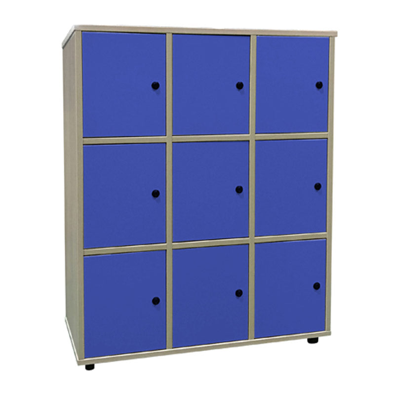 Cabinet Line NE locker with 9 doors and lock