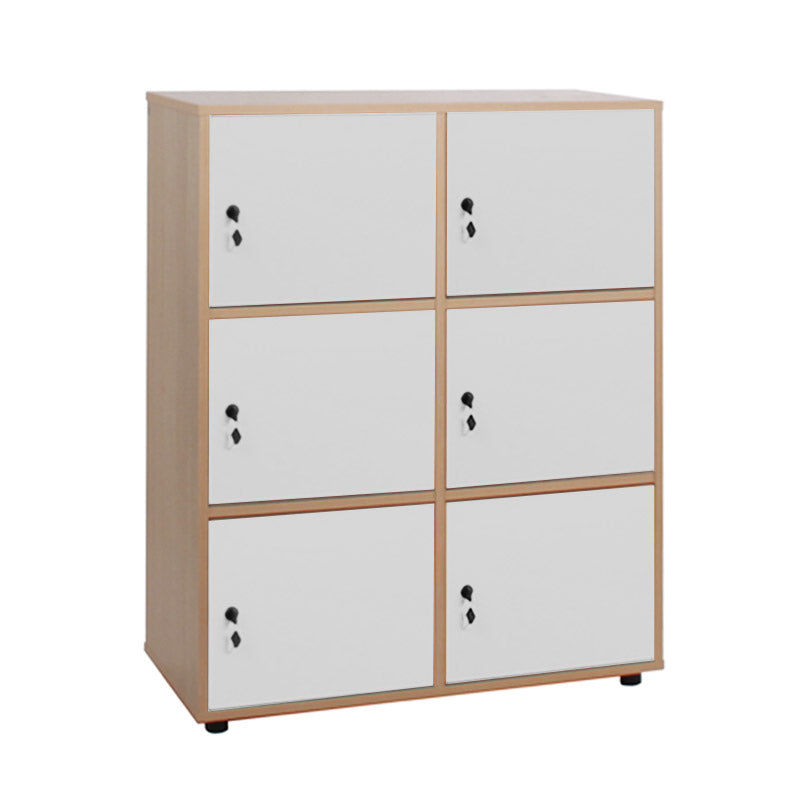 Cabinet Line NE locker with 6 doors and lock