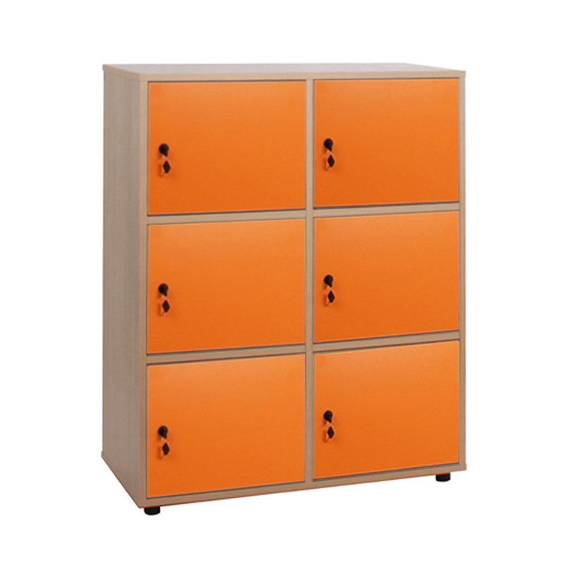 Cabinet Line NE locker with 6 doors and lock