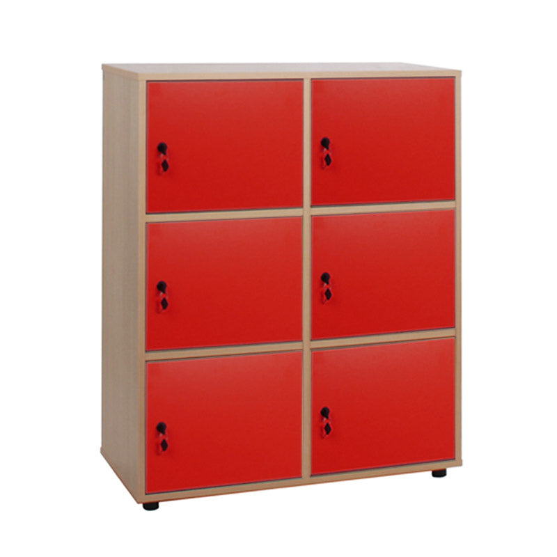 Cabinet Line NE locker with 6 doors and lock