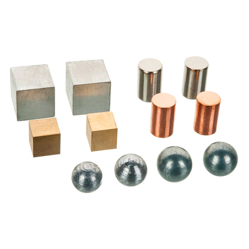 Conjunto de 12 bloques para el estudio de la densidad.