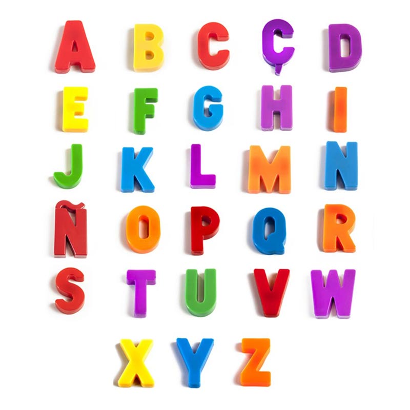 Conjunto de 320 letras maiúsculas magnéticas - Sílaba
