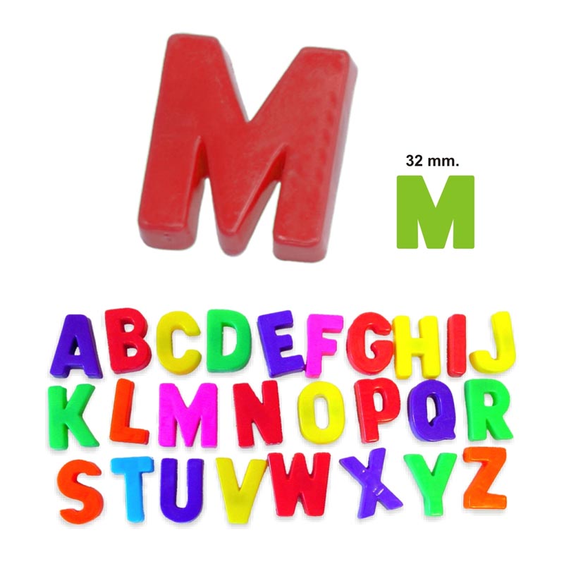 Conjunto de 320 letras maiúsculas magnéticas - Sílaba