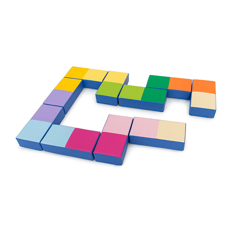 Dominó de colores con 10 piezas