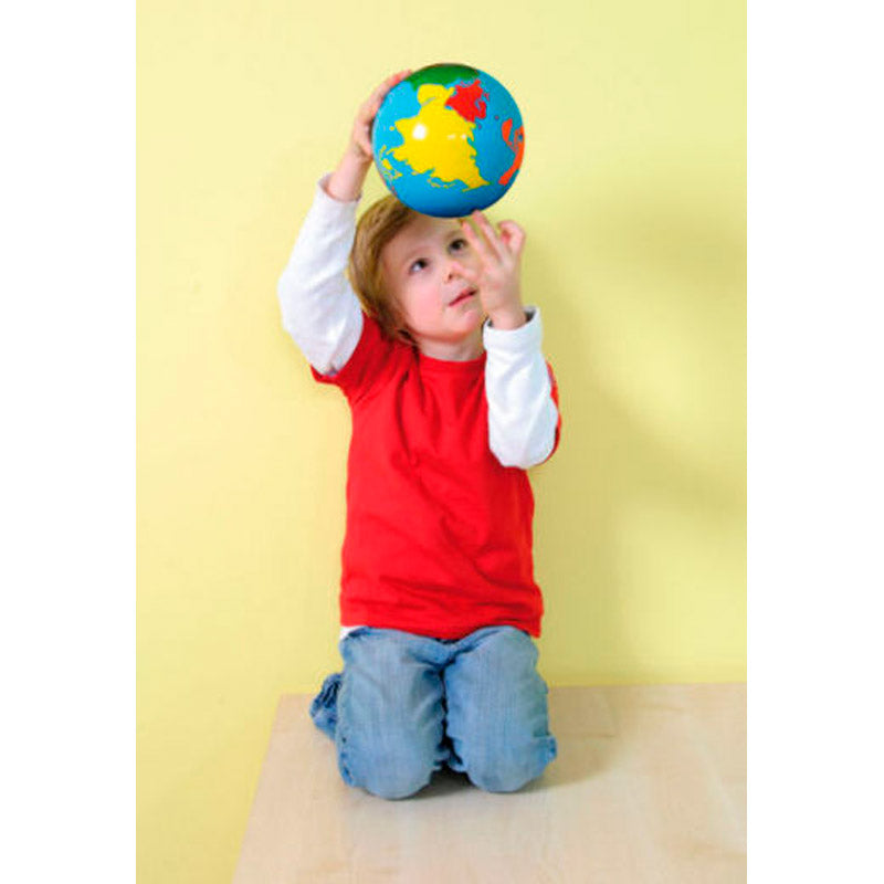 Globo mundo com os continentes coloridos - Sílaba